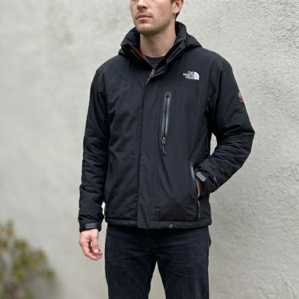 The North Face Summit Series Jacket Mens Medium Black HyVent Alpha PrimaLoft